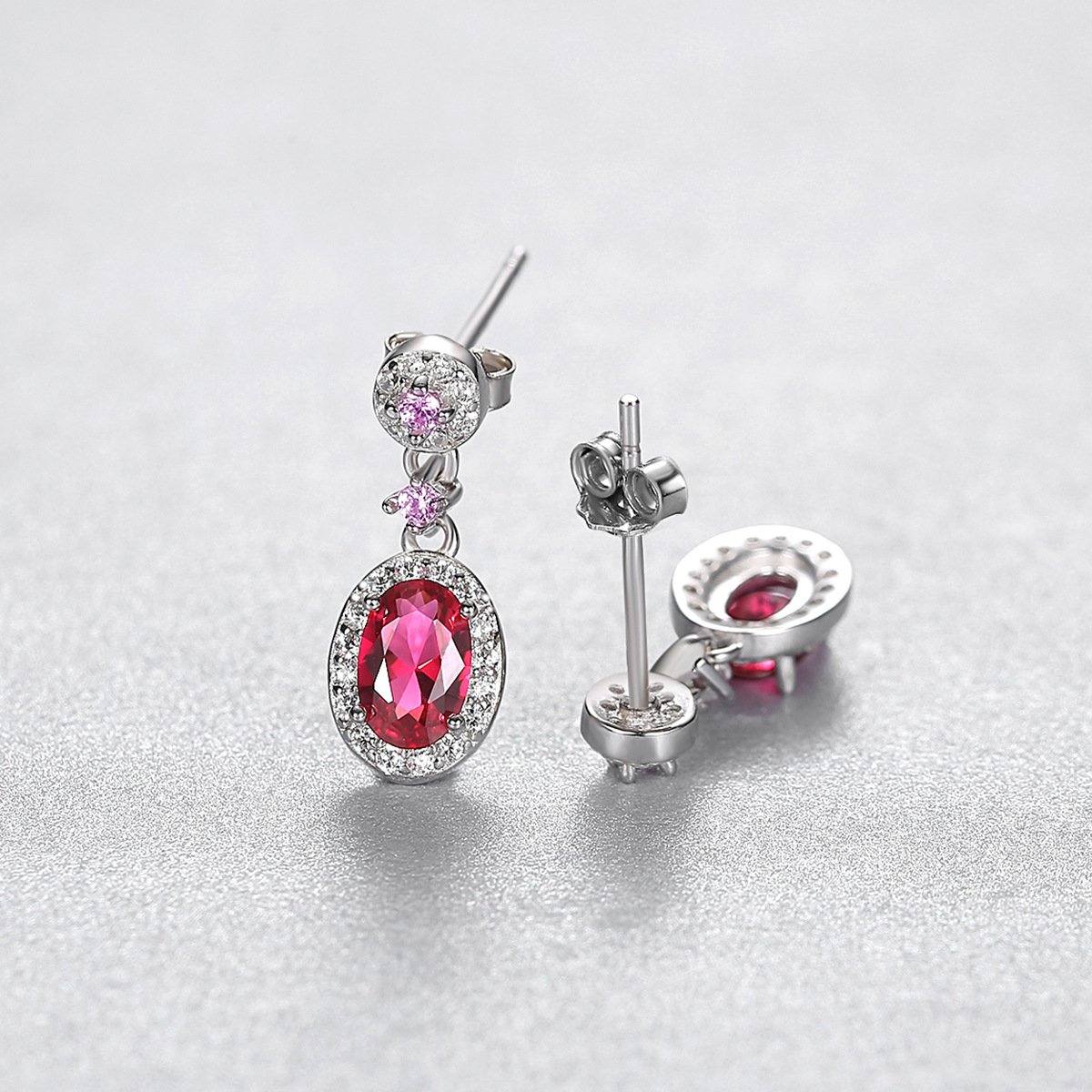 Fashion Retro Ruby Earrings - HERS