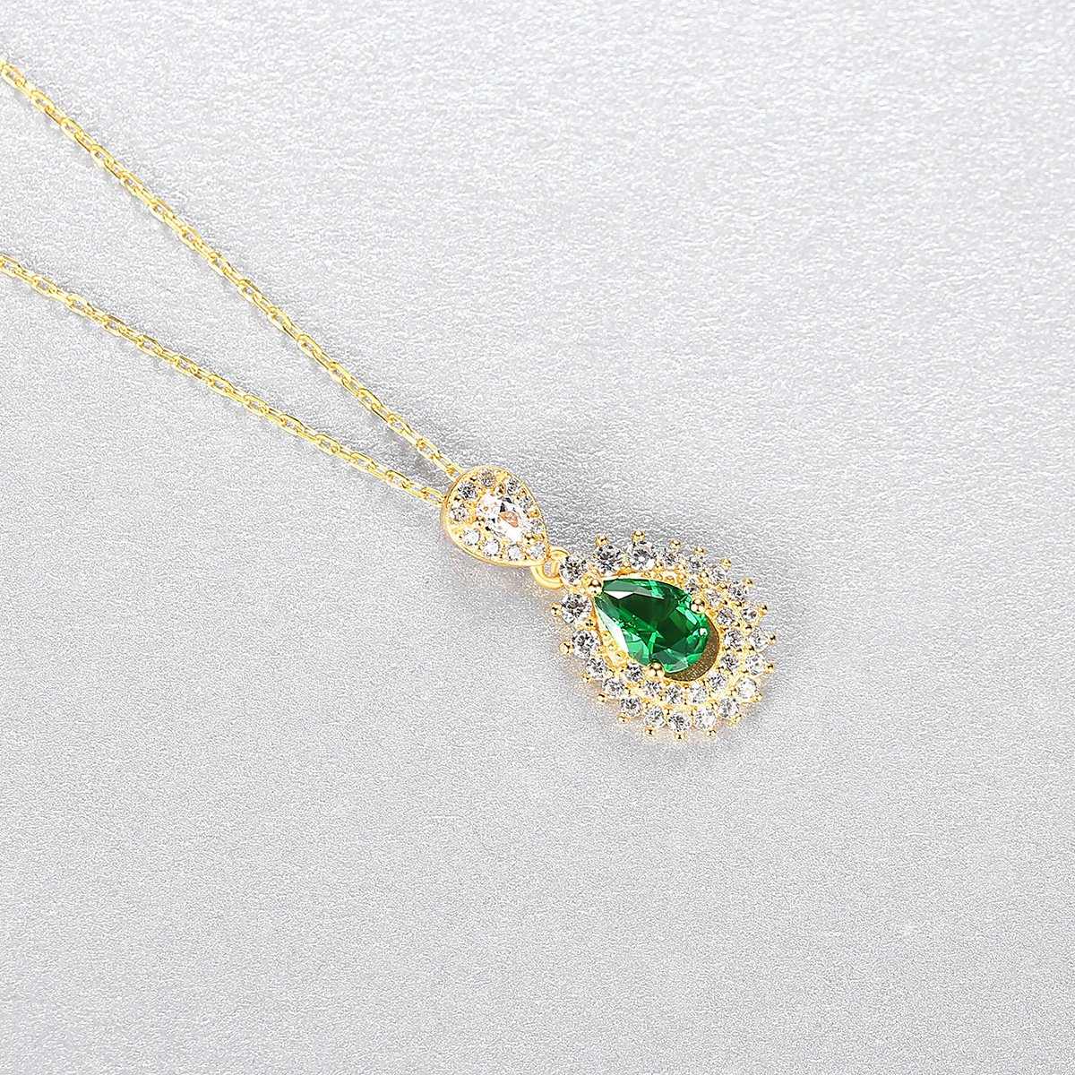 Emerald Gold Necklace - HERS