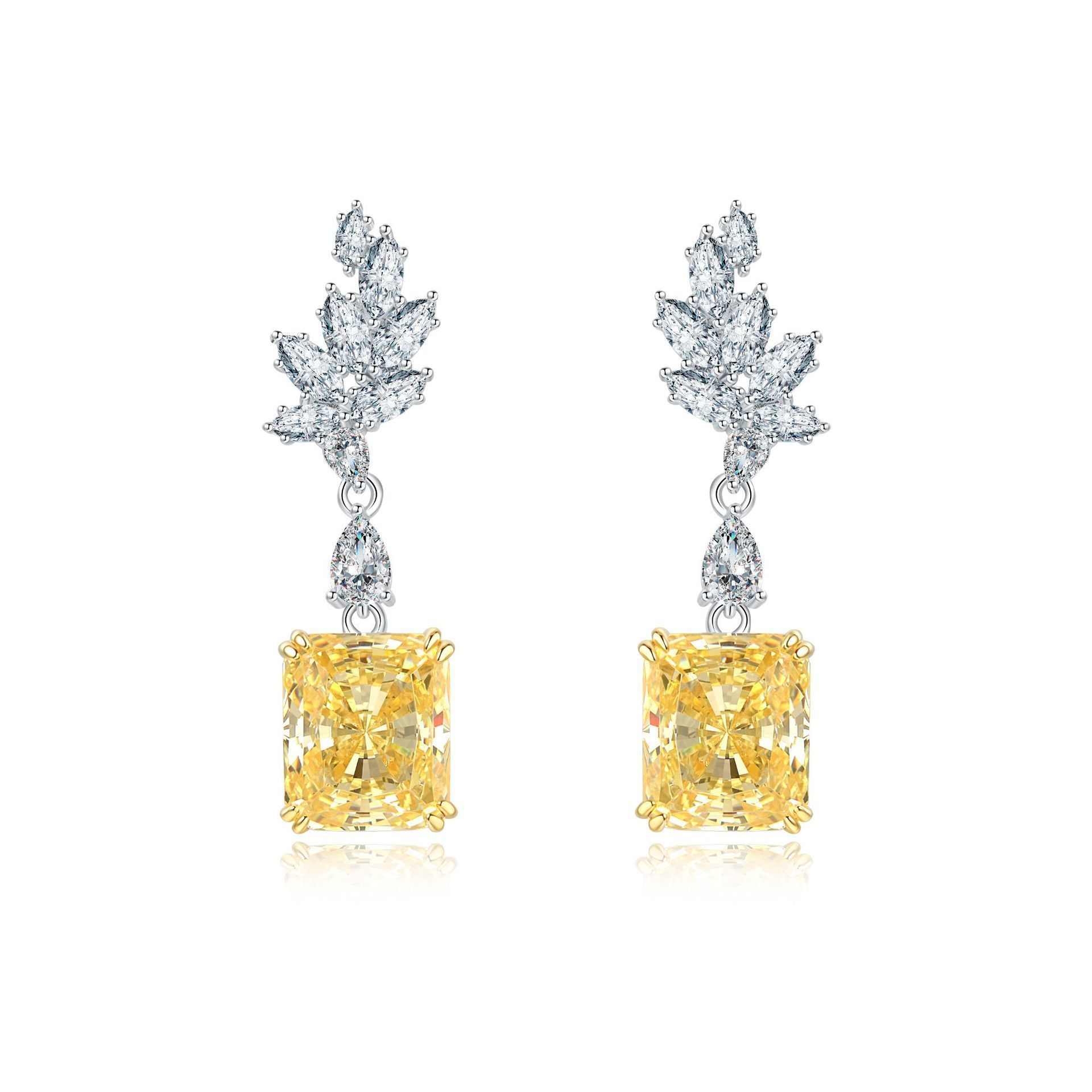 Fancy Yellow Diamond Earrings - HERS