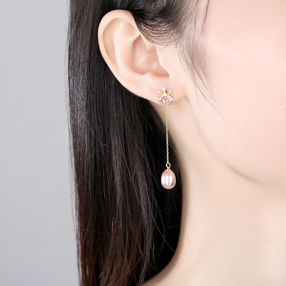 Long Pearl Drop Earrings - HERS
