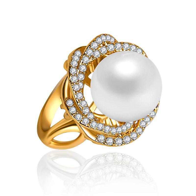 Pearl Ring Antique Style - HERS