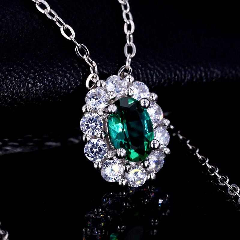 Emerald Birthstone Necklace - HERS