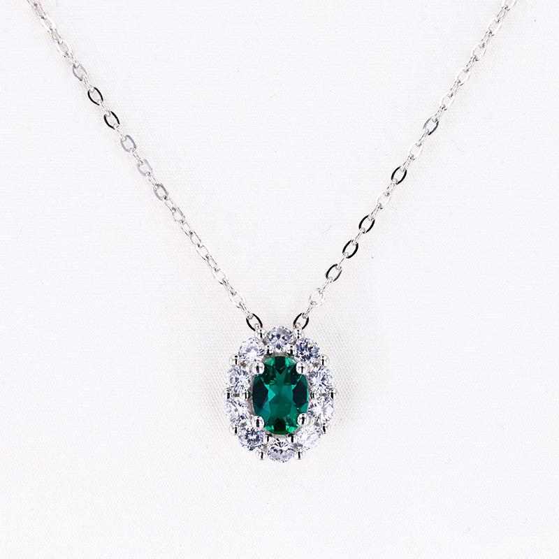 Emerald Birthstone Necklace - HERS