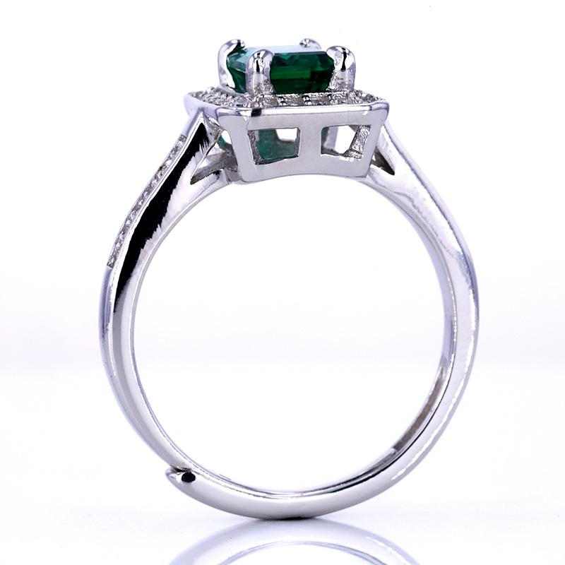 Emerald Halo Ring - HERS