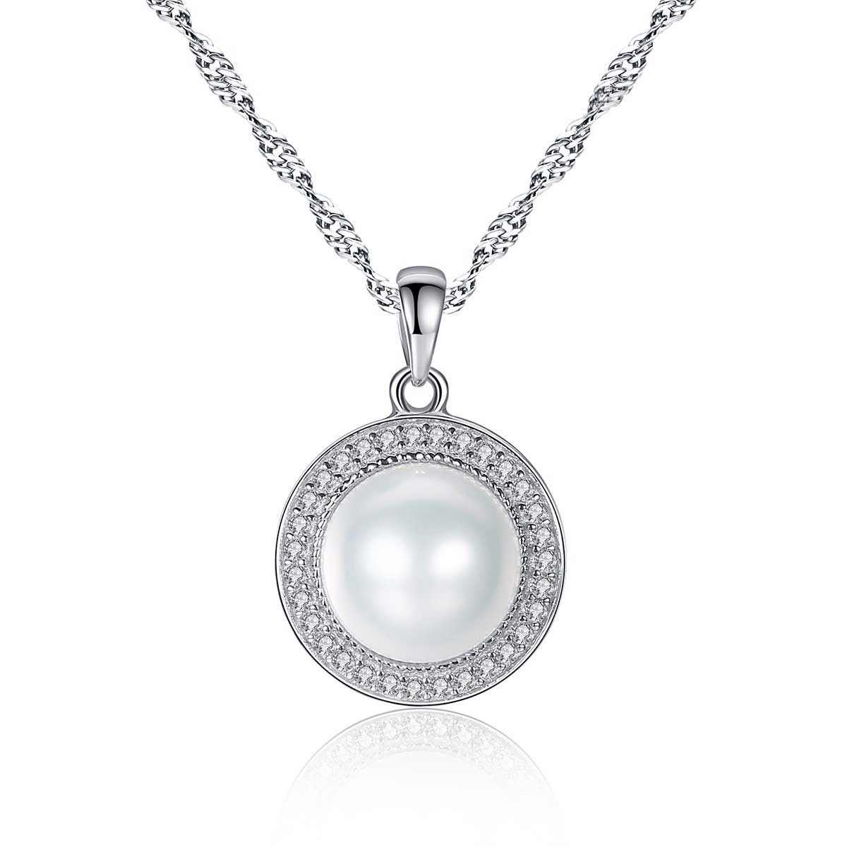 Pearl Necklace Silver - HERS