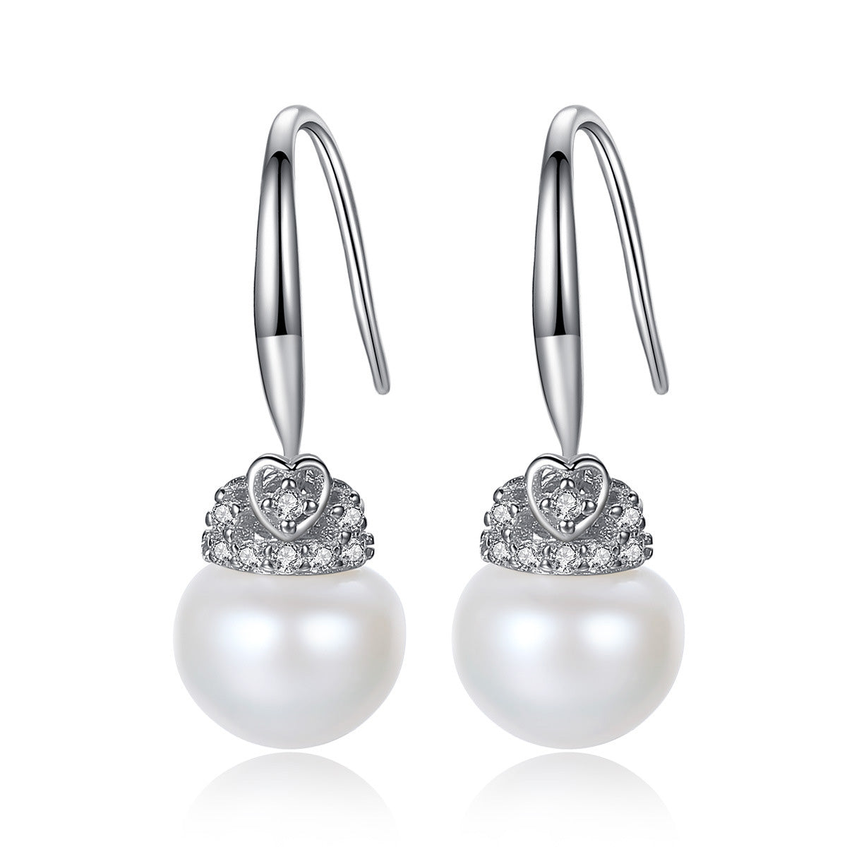 Pearl Drop Earrings Wedding - HERS