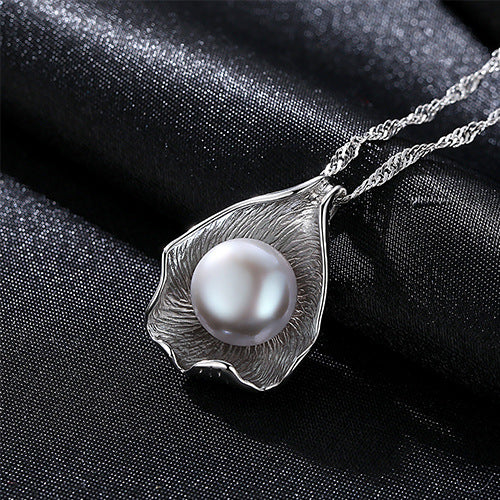 Grey Pearl Pendant Necklace - HERS