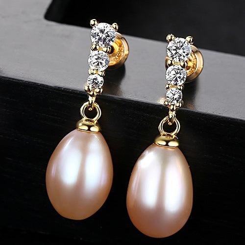 Freshwater Pearl Drop Earrings - HERS