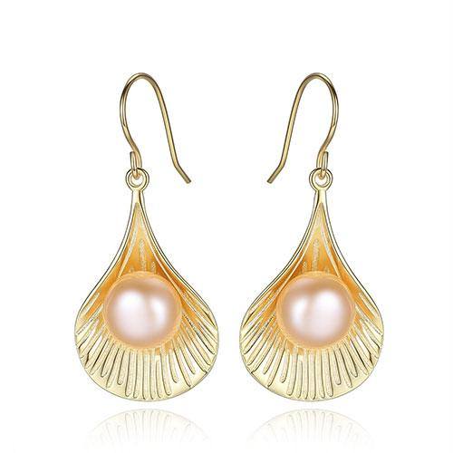 Shell-shaped Pearl Earrings - HER'S