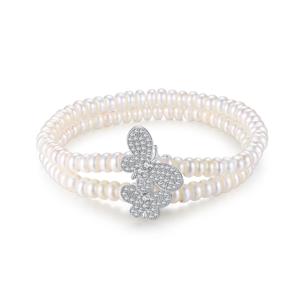 Double Layer Pearl Bead Bracelet - HERS