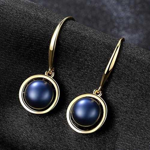 Simple 18k Gold Pearl Earrings - HER'S