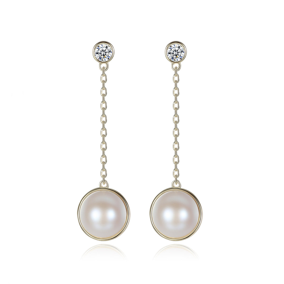 Pearl Chain Earrings - HERS