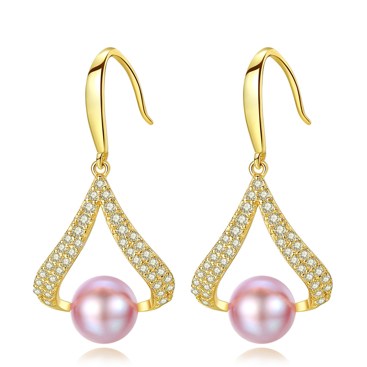 Gold and Pearl Earrings - HERS