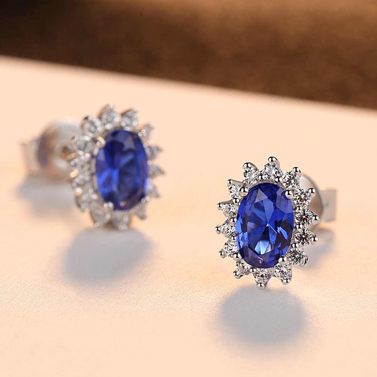 Blue Sapphire Stud Earrings - HERS