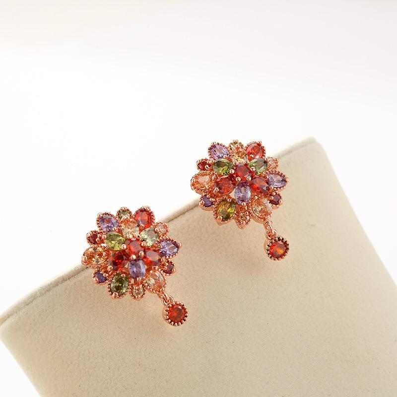 Colorful Flower Earrings - HERS