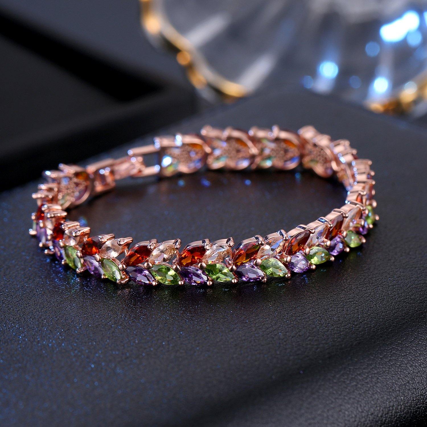 Multicolor Gemstone Bracelet - HERS