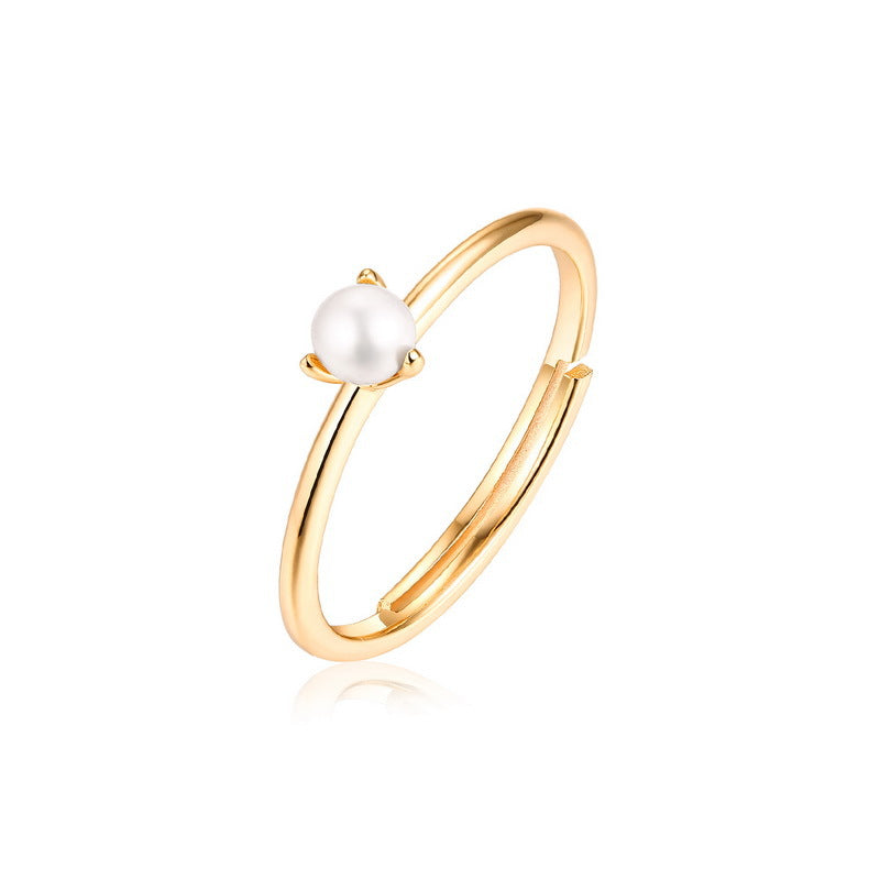 Dainty Pearl Ring - HERS