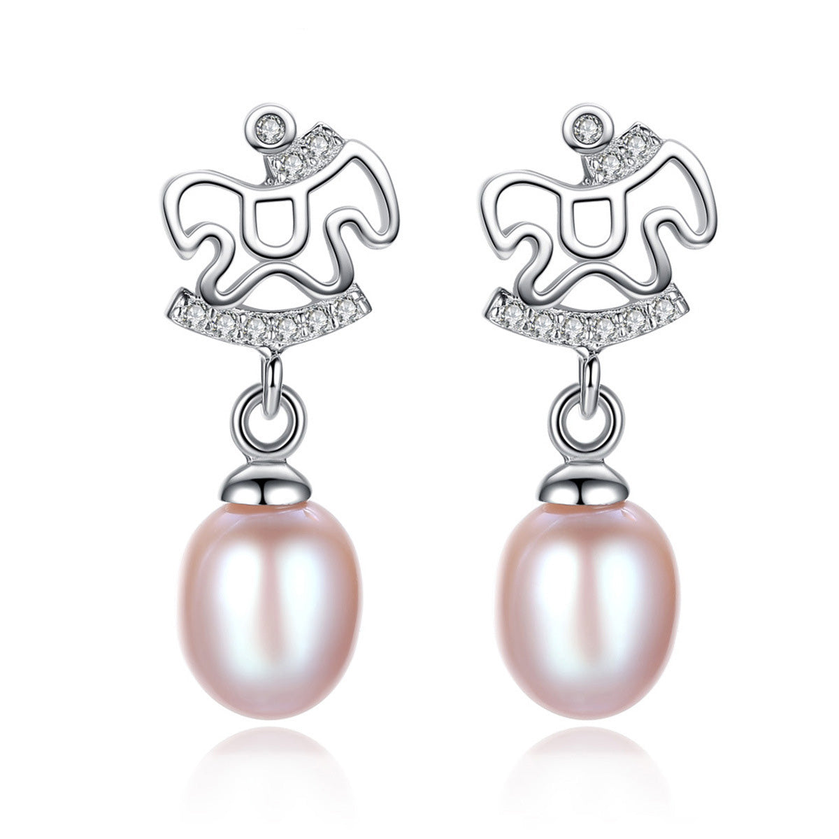 Pink Pearl Earrings - HERS