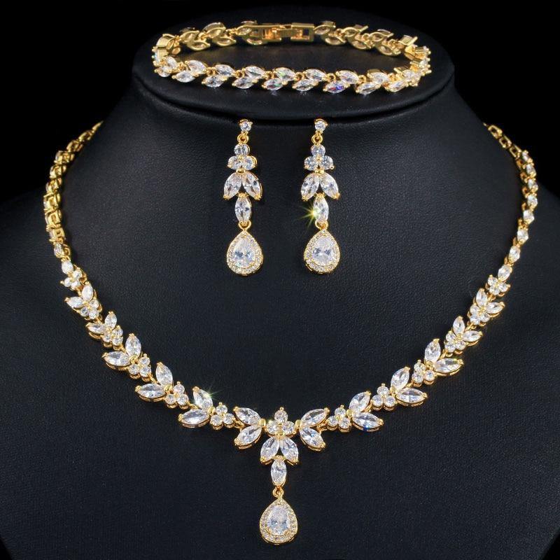 Gold Plated Bridal Jewellery Set - HERS