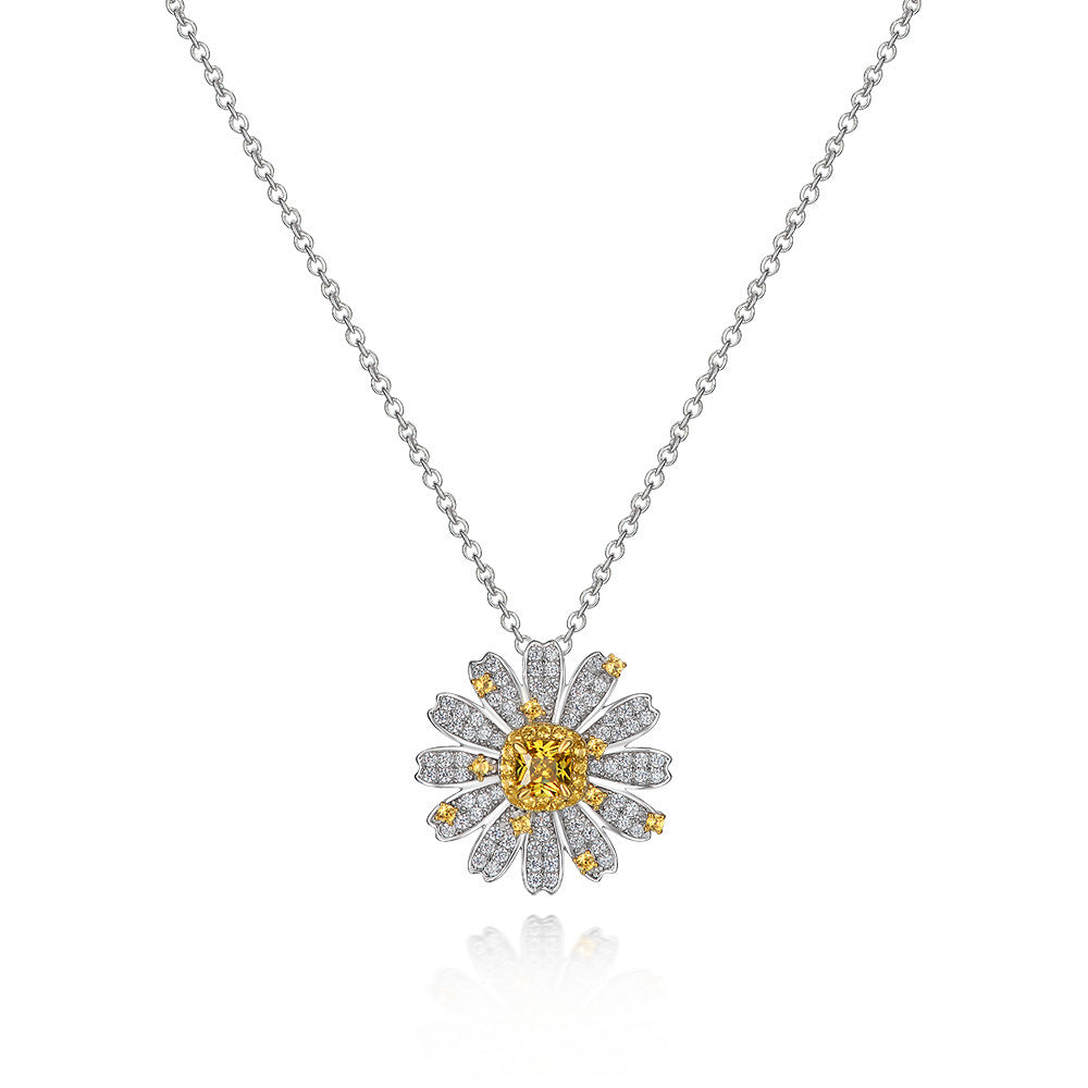 Diamond Daisy Necklace - HERS