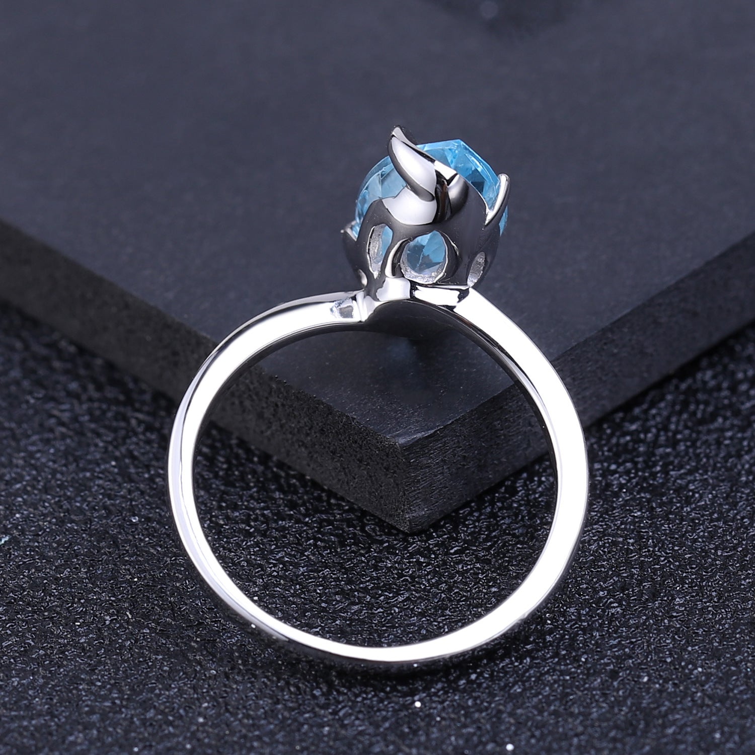 Blue Topaz Birthstone Ring - HERS