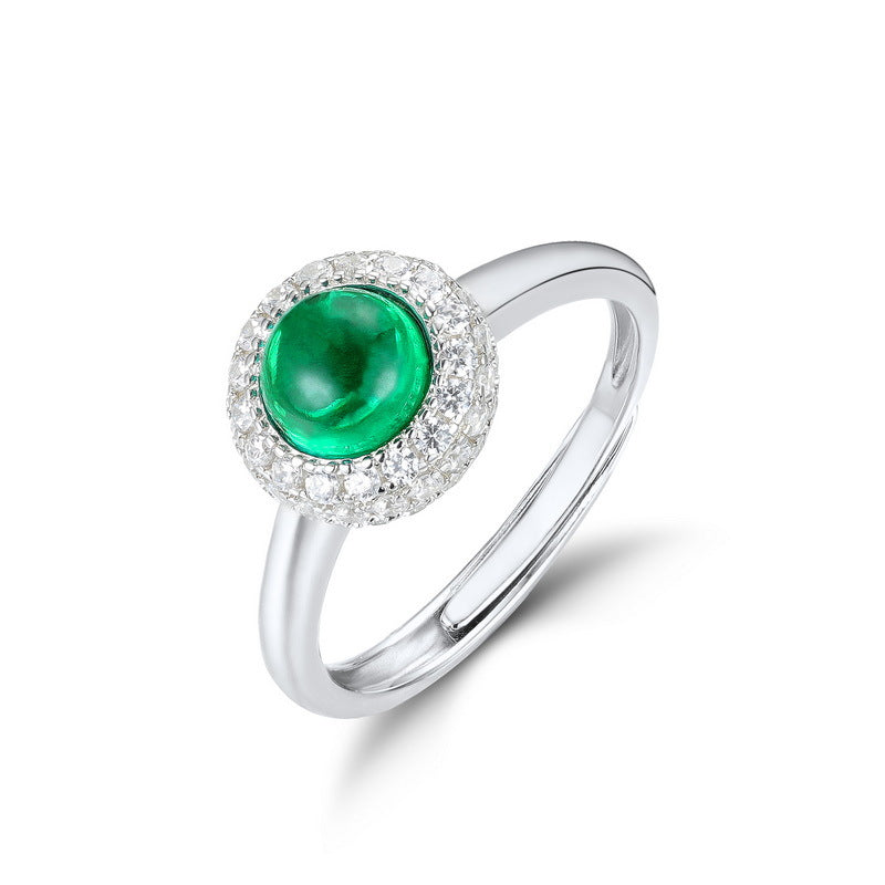 Antique Lab Emerald Ring