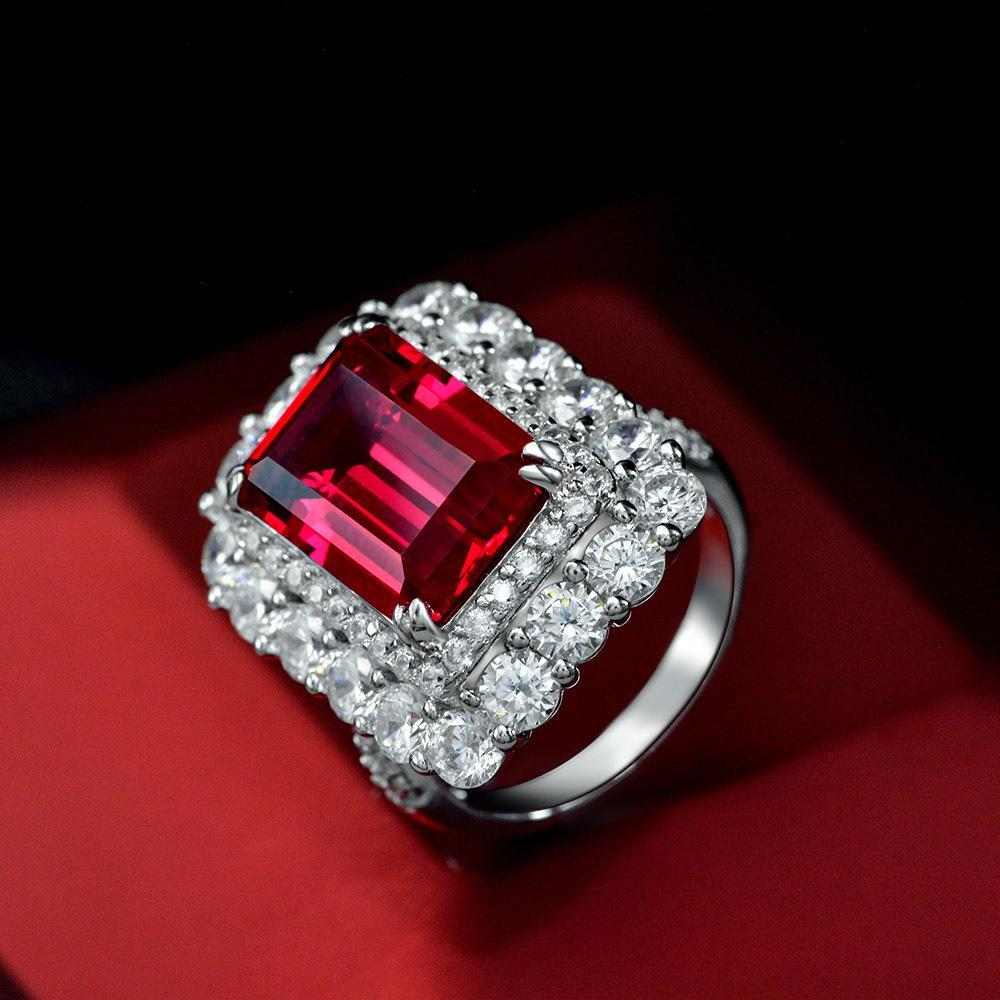 Vintage Ruby Ring with Big Stone - HER'S
