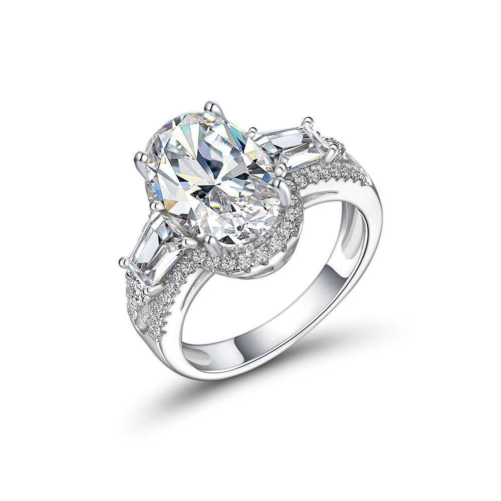 2 Carat Oval Engagement Ring - HERS