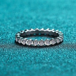 Moissanite Stackable Ring