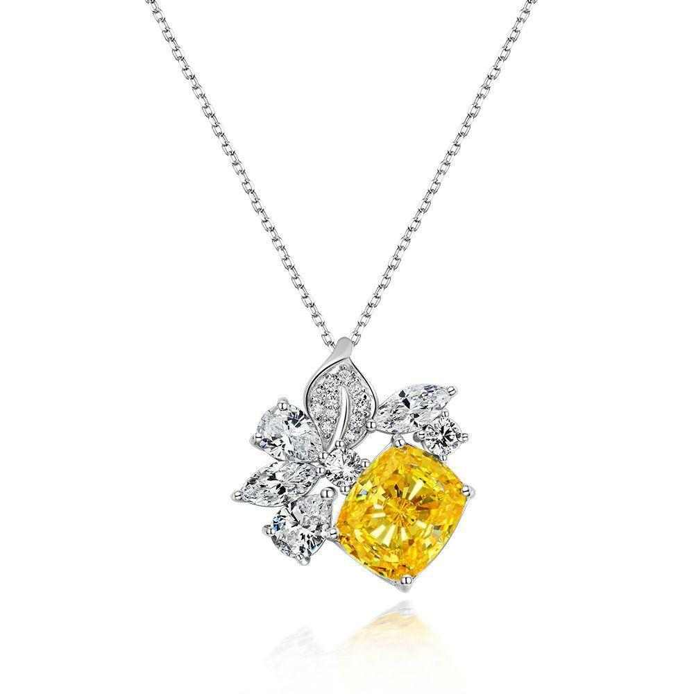Diamond Flower Necklace - HERS