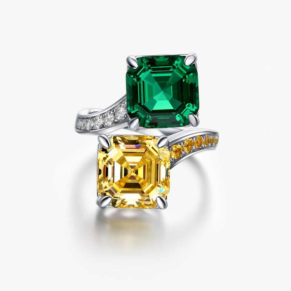 Diamond and Emerald Ring - HERS
