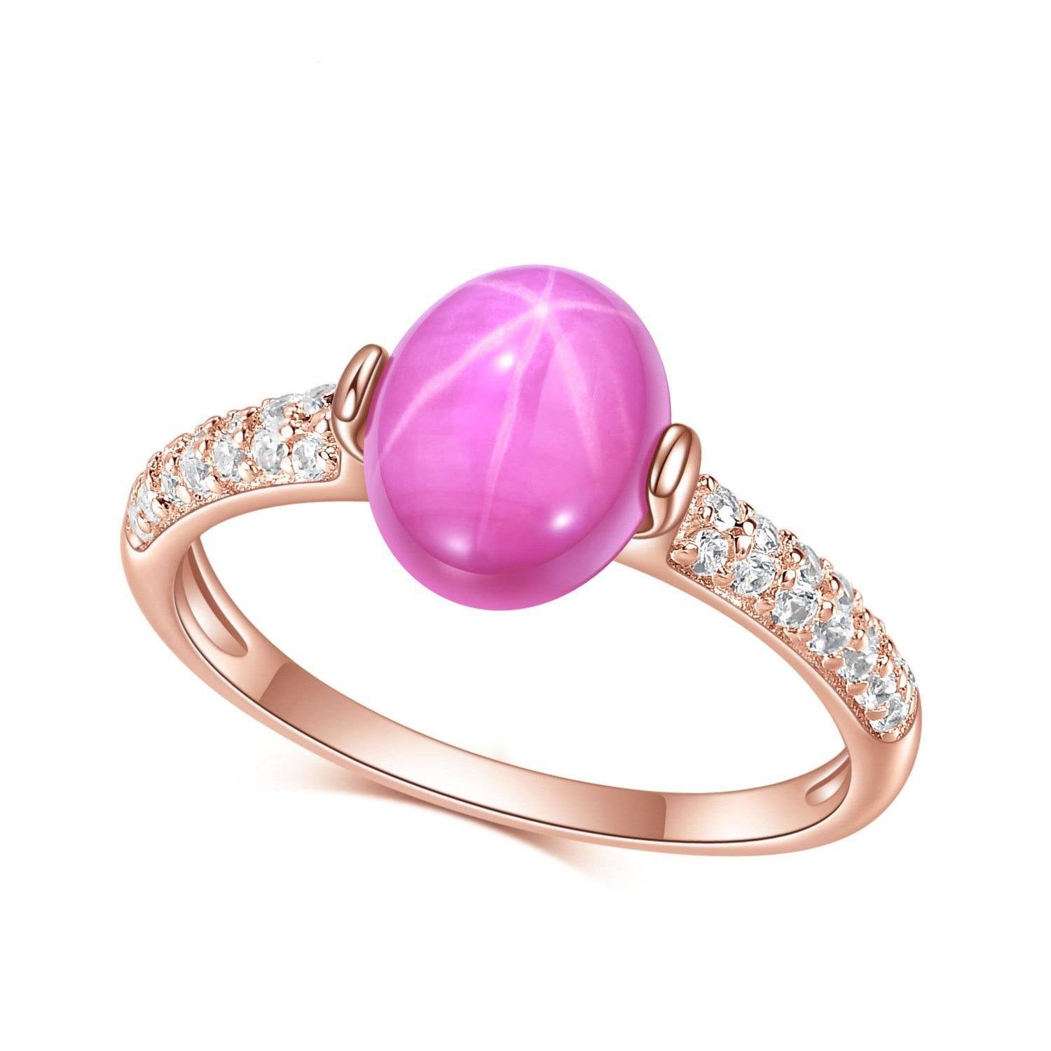Womens Satr Ruby Ring - HER'S
