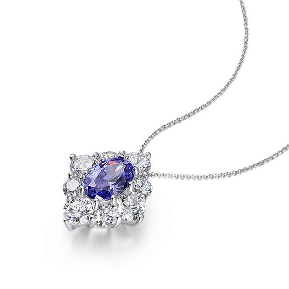 Diamond Sapphire Necklace - HERS