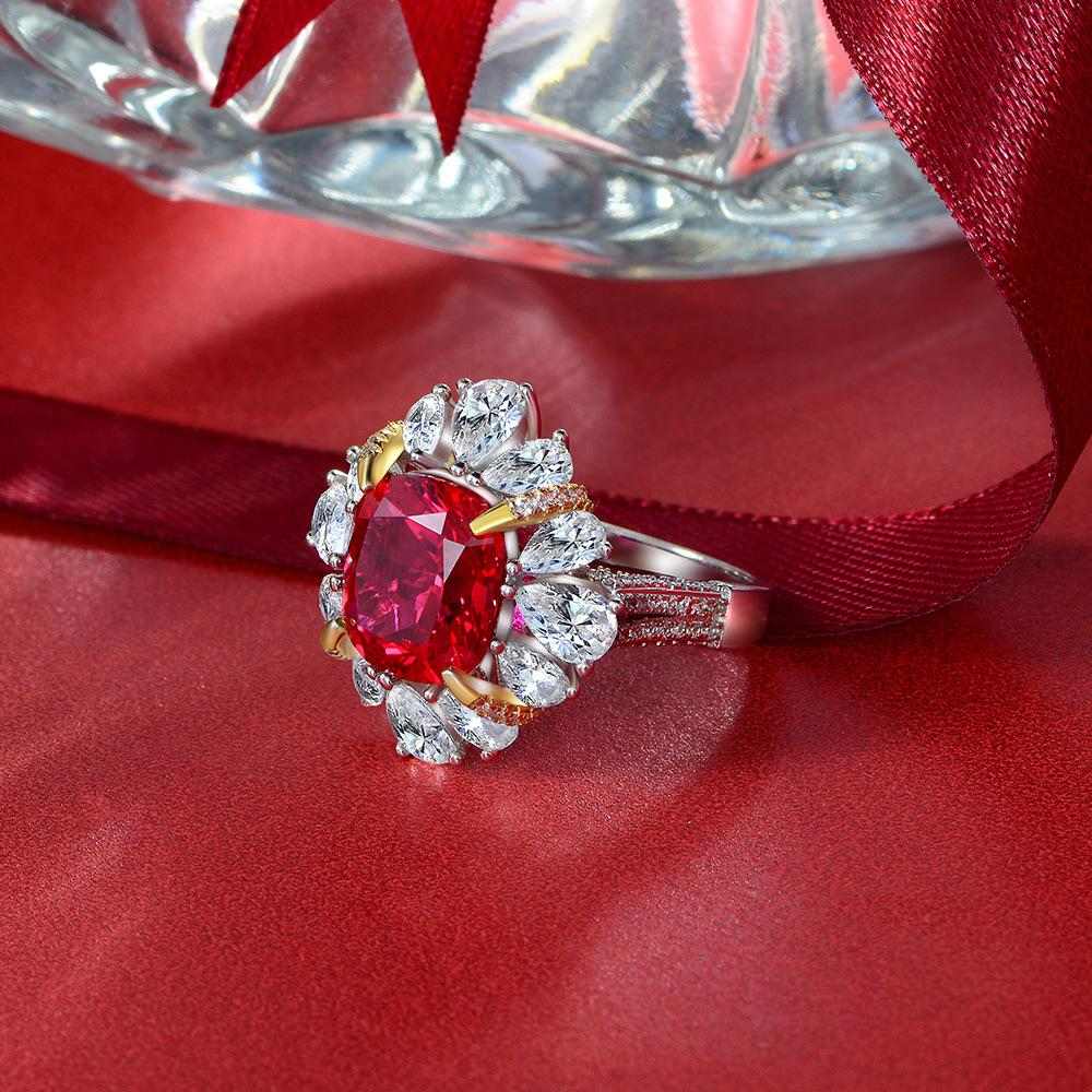 Luxury Big Gem Ruby Ring - HER'S