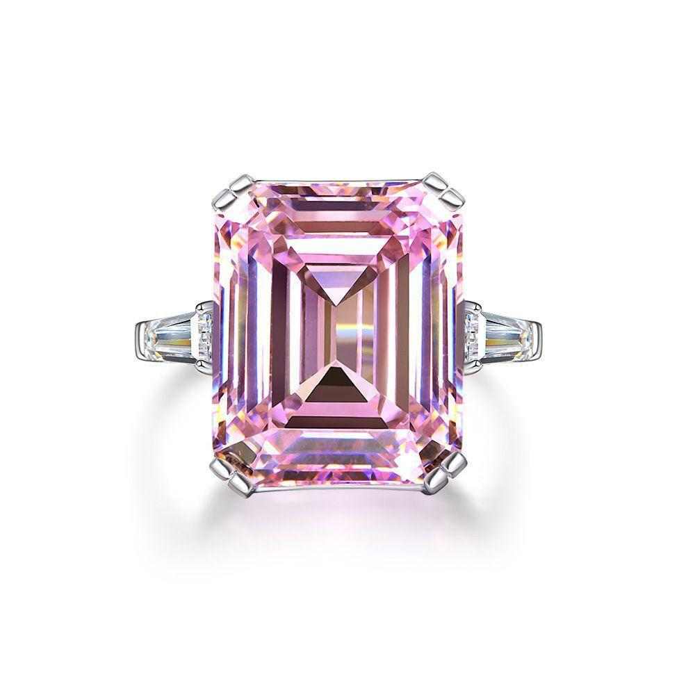 Pink Diamond Wedding Ring for Women - HERS