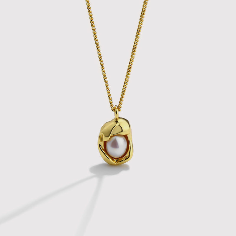 Real Pearl Pendant Necklace