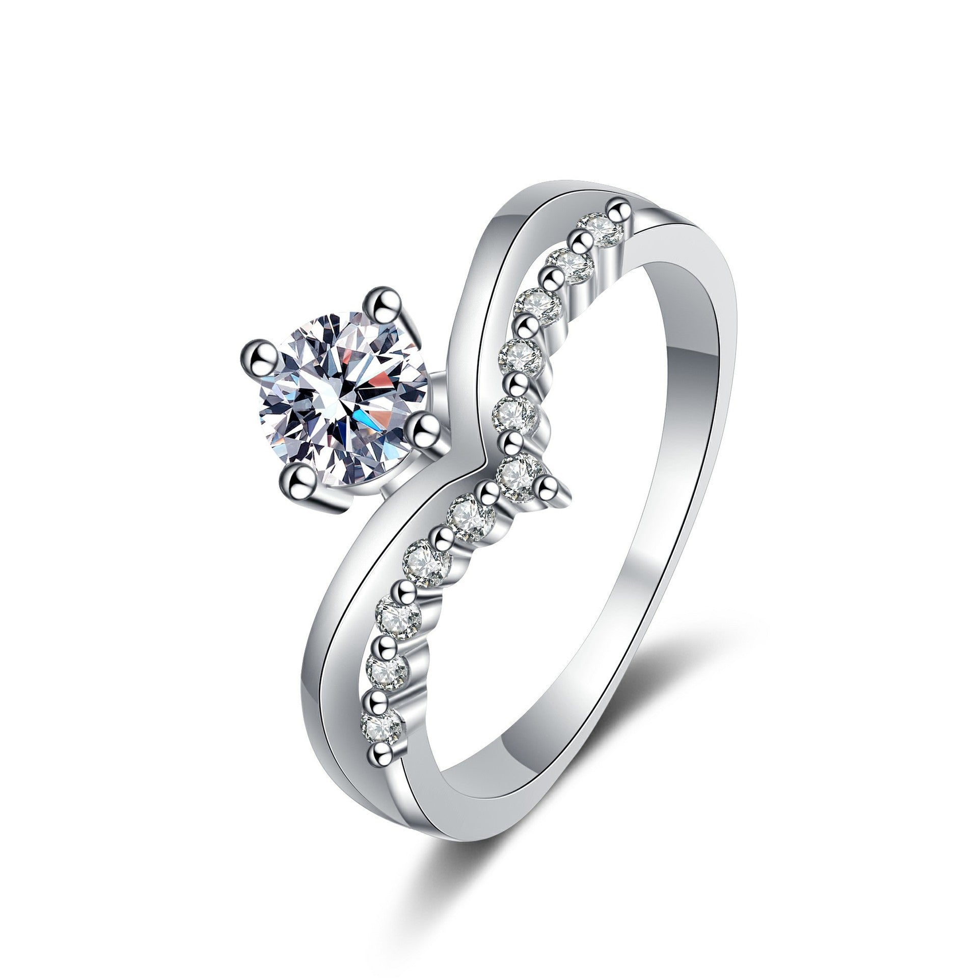 Moissanite Crown Ring - HERS