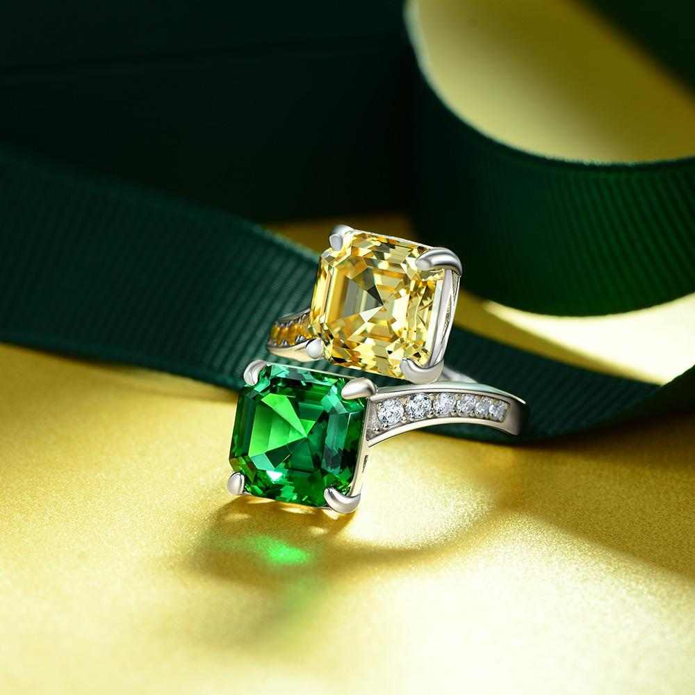 Diamond and Emerald Ring - HER'S