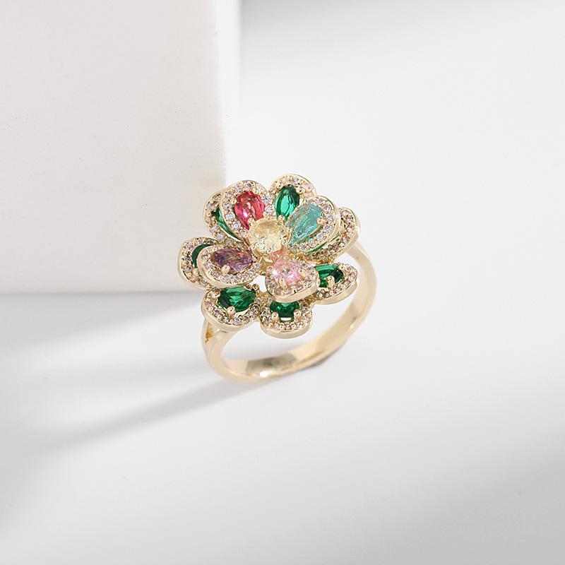 Camellia Opening Adjustable Ring - HERS