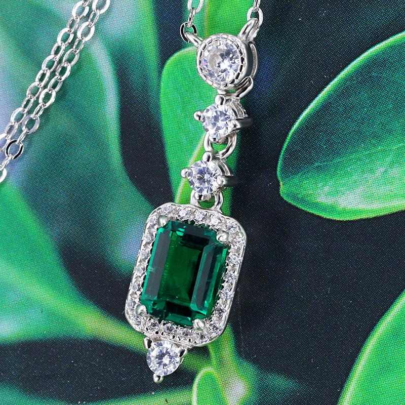 Emerald Pendant Necklace - HERS