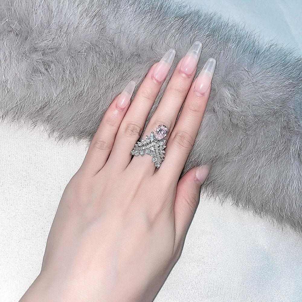 Princess Crown Diamond Ring - HER'S