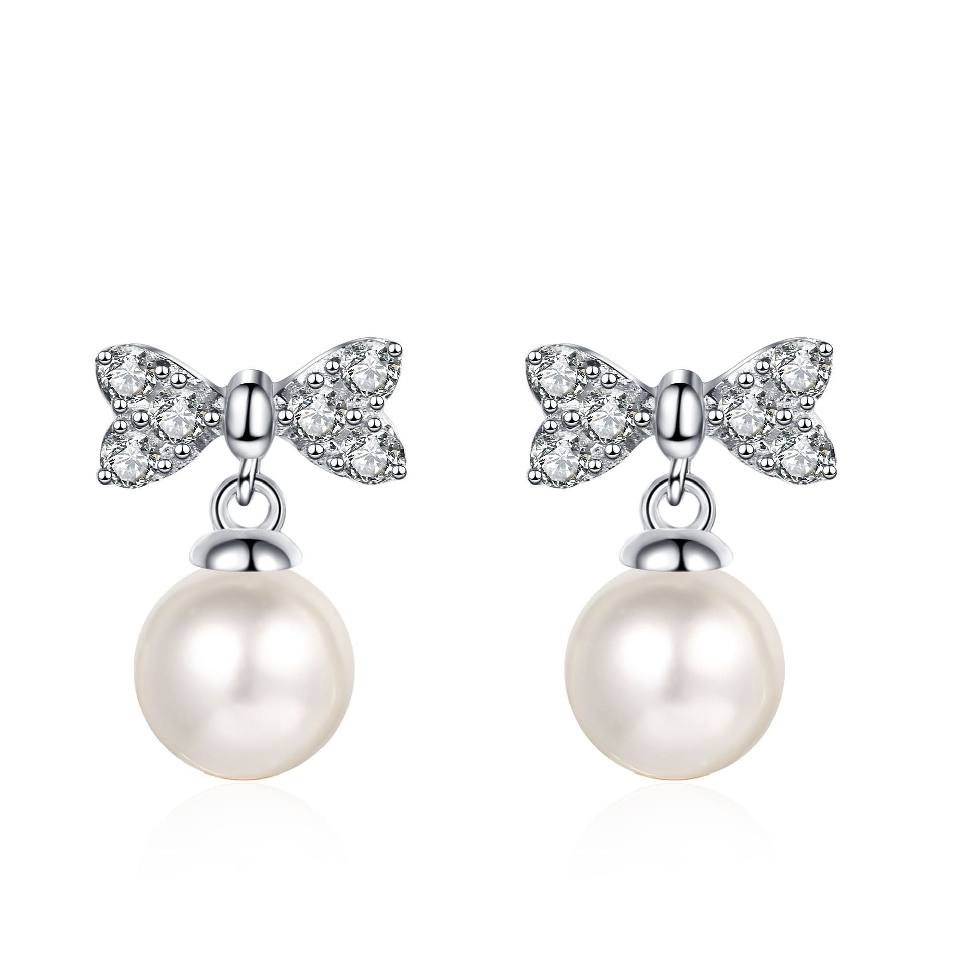 Pearl Bow Earrings - HERS