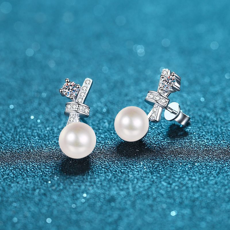 Womens Pearl Earrings