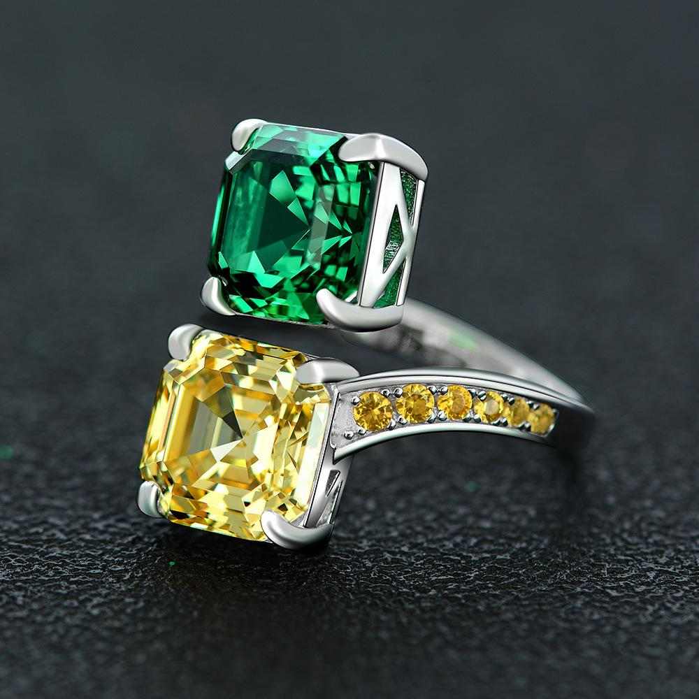 Diamond and Emerald Ring - HERS