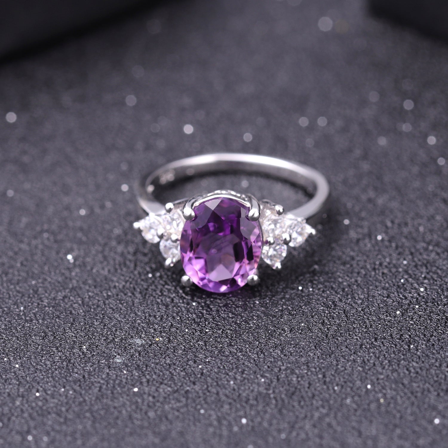 Purple Engagement Rings Amethyst Ring