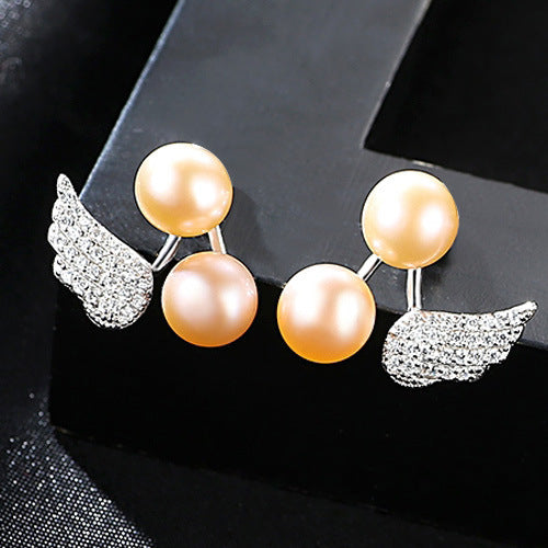 Double Pearl Stud Earrings - HERS