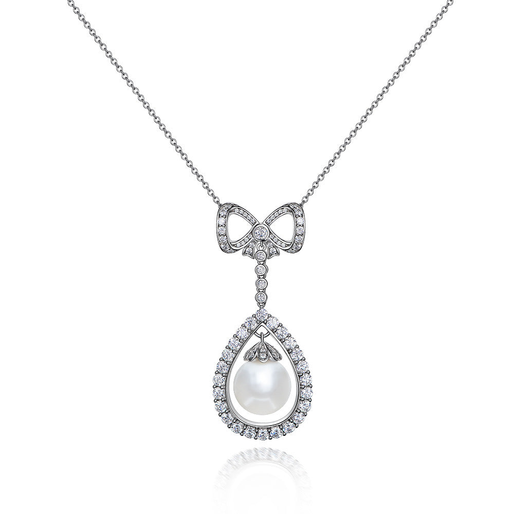Pearl Diamond Necklace - HERS