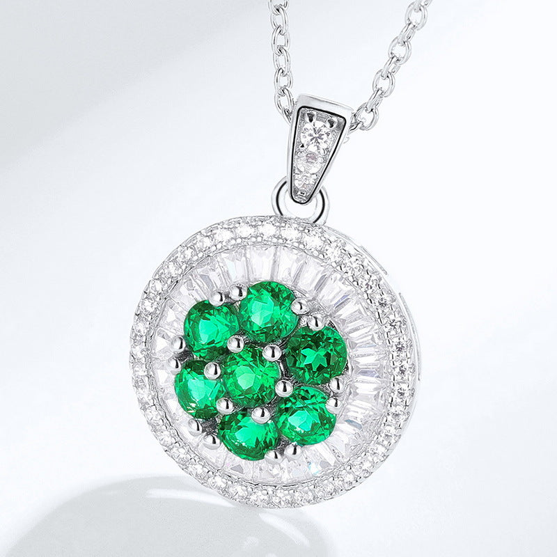 Antique Art Deco Emerald Necklace