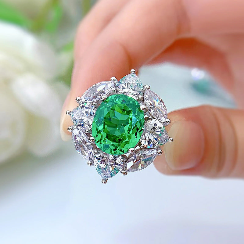 Art Deco Emerald and Diamond Ring - HERS