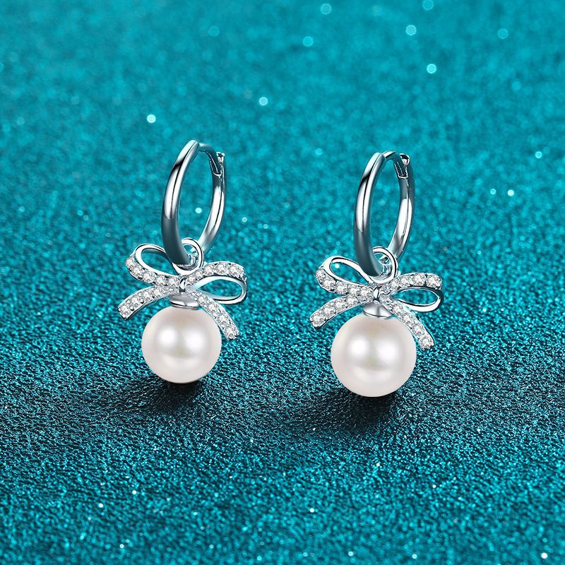 Bow Pearl Earrings - HERS